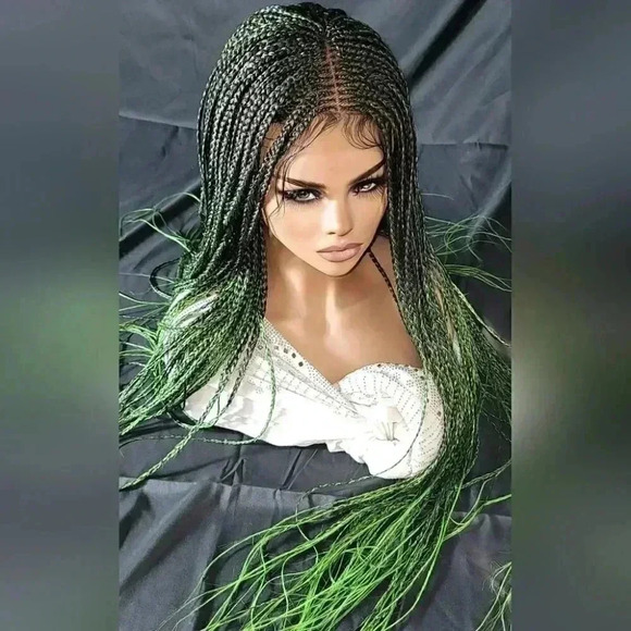 Braided wig 100% handmade, ombre wig, NWT exotic colors absolutely beautiful - Picture 9 of 10